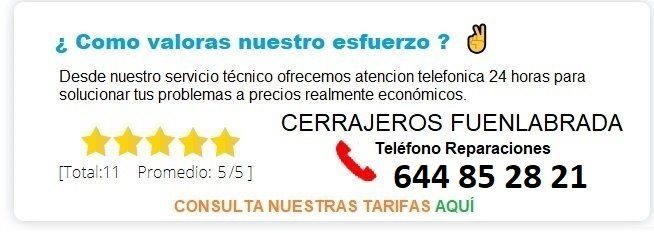 cerrajero Fuenlabrada precio